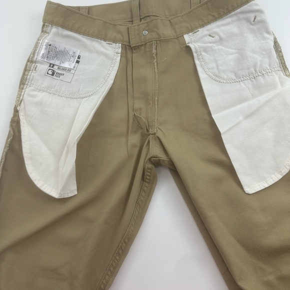 Carhartt Relaxed Fit Khaki Rugged Flex/Carvas 5-Pocket Work Pant (Size: 33x28) - Picture 10 of 13